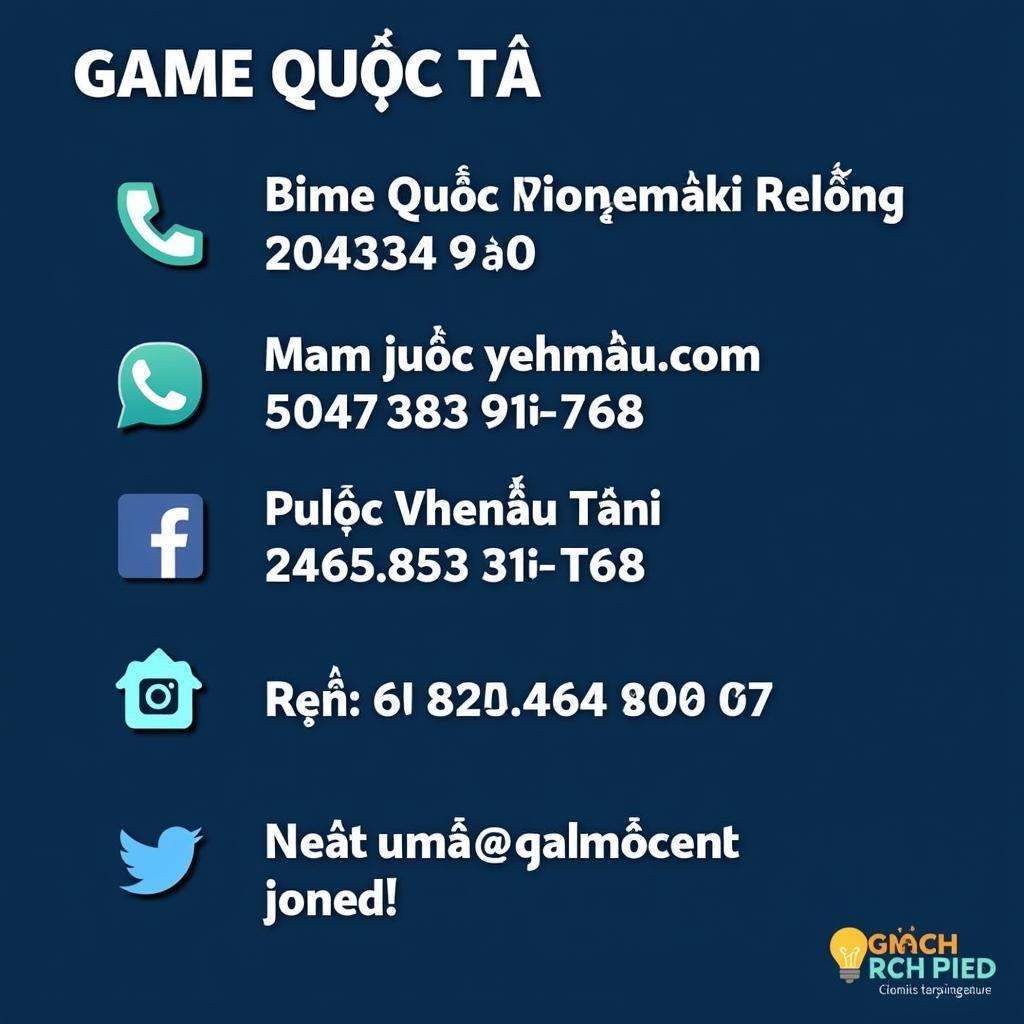 Liên hệ Game Quốc Tế