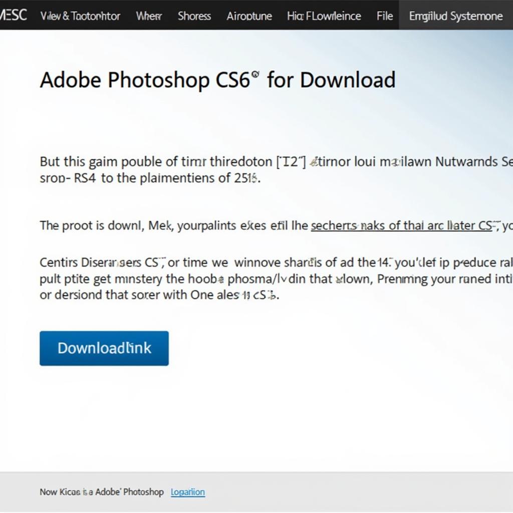 Link tải Photoshop CS6