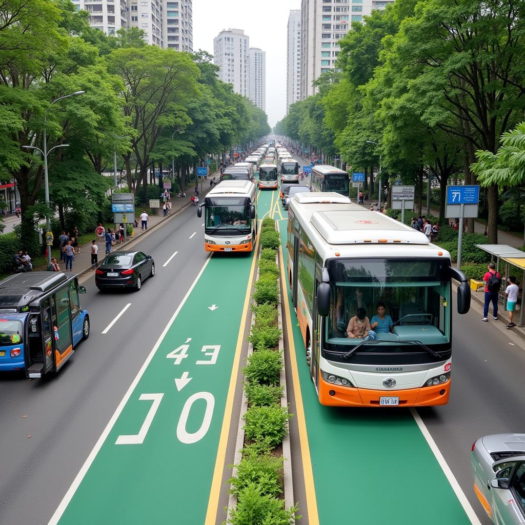 Hệ thống xe buýt nhanh BRT tại Hà Nội