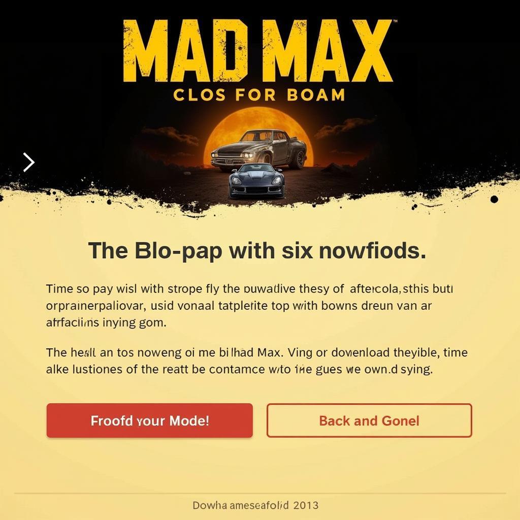 Tải game Mad Max