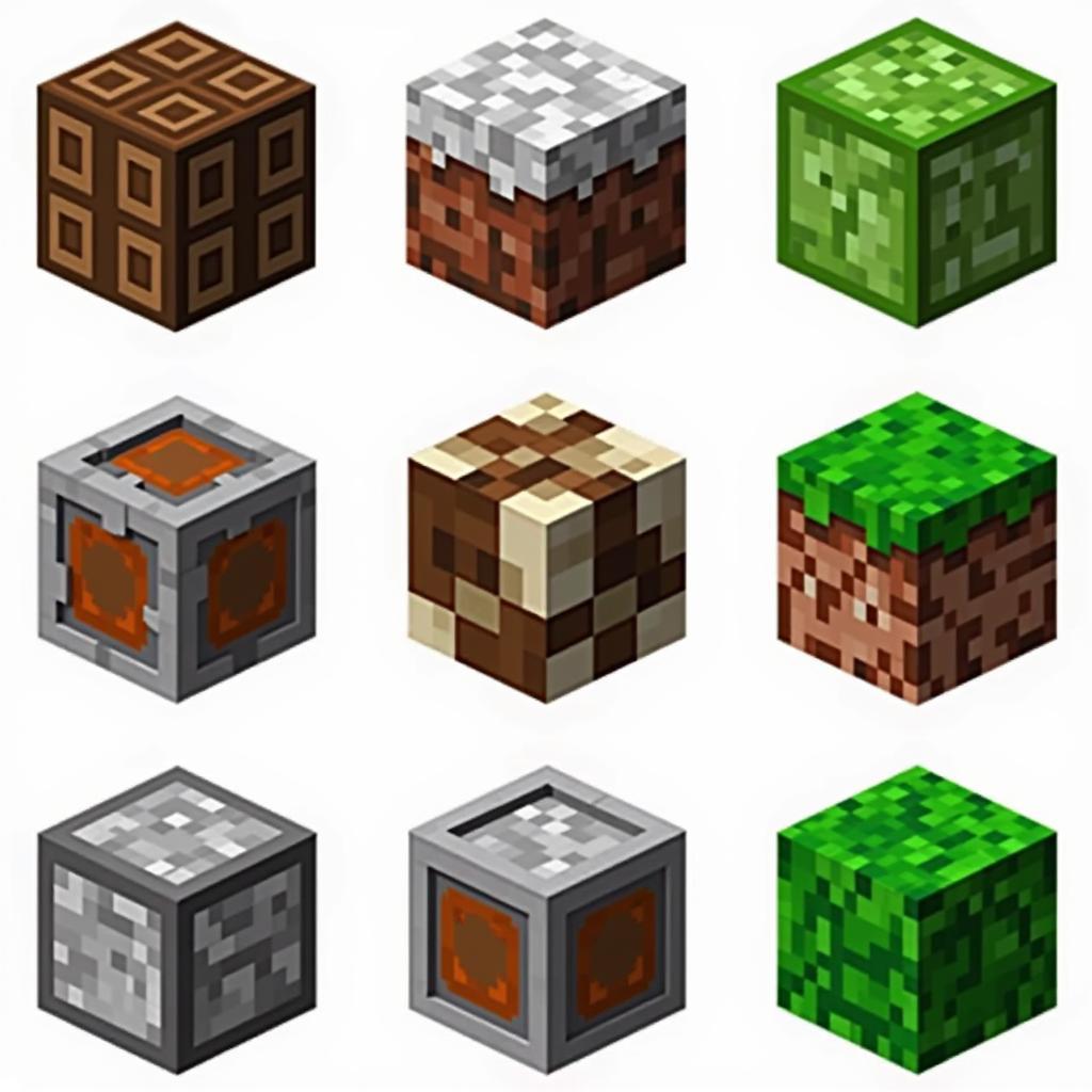 Các khối vuông mới trong Minecraft PE 1.14