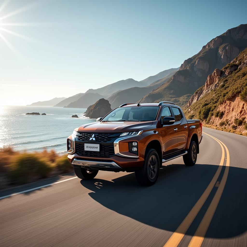 Mitsubishi Triton conquering the road