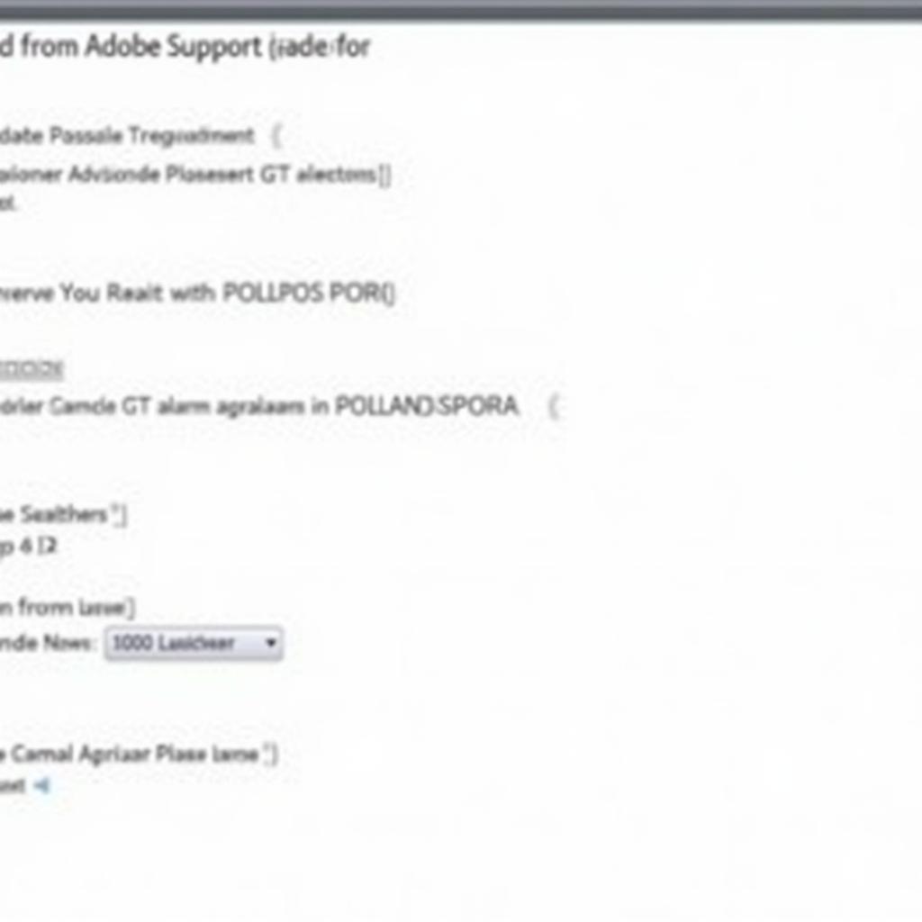 Mô tả vấn đề Adobe Support Advisor