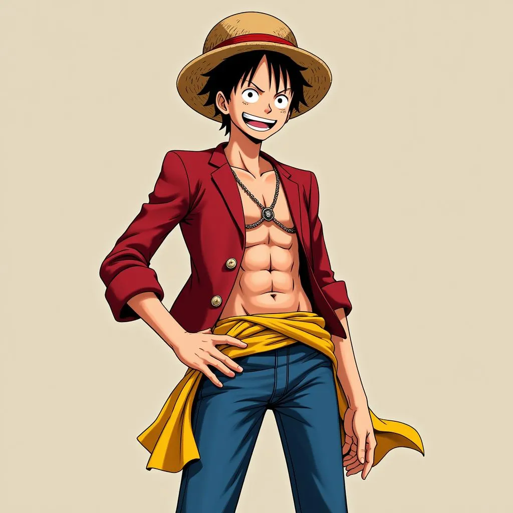 Tải ảnh Luffy từ trang web chính thức của One Piece