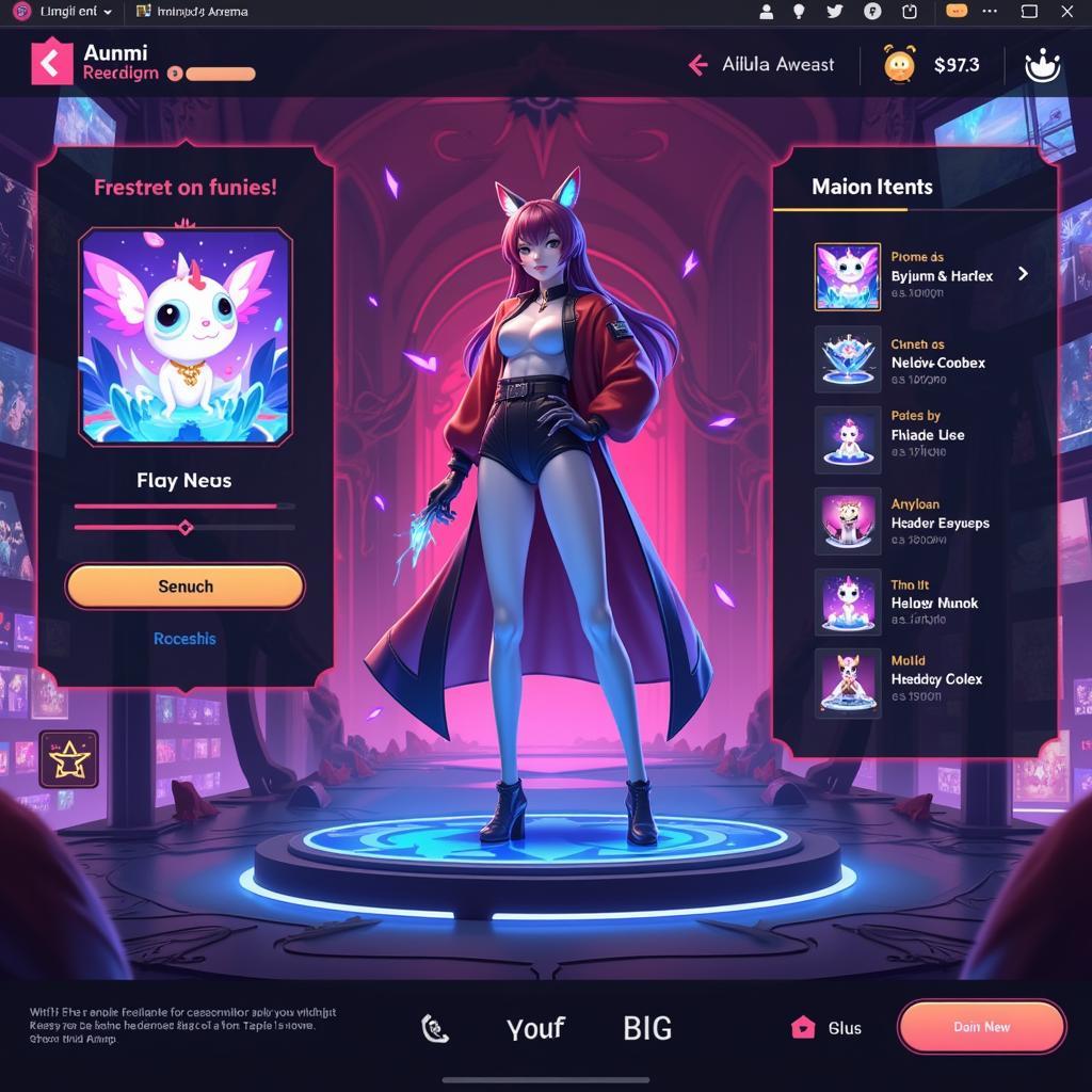 Giao diện chính Onmyoji Arena