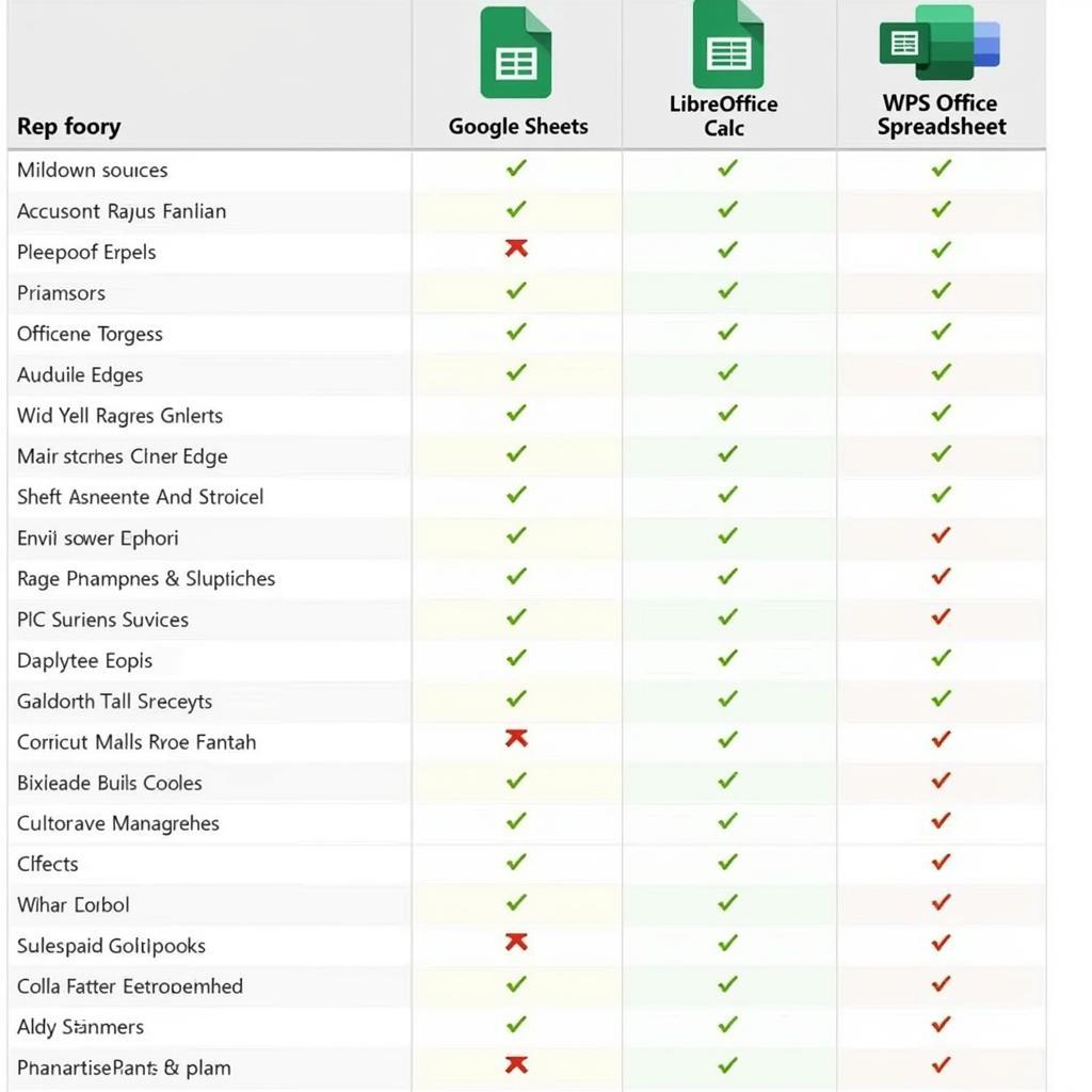 Free spreadsheet software