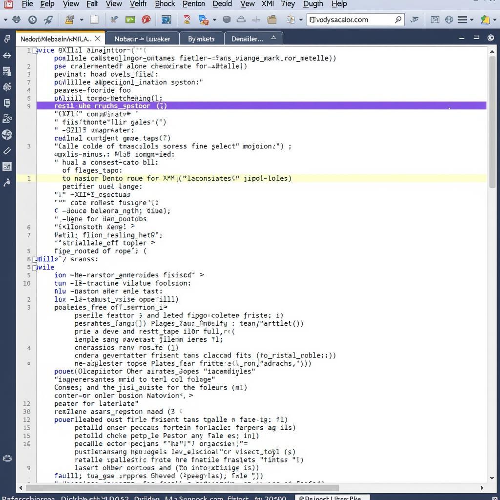 Phần mềm đọc XML Notepad++