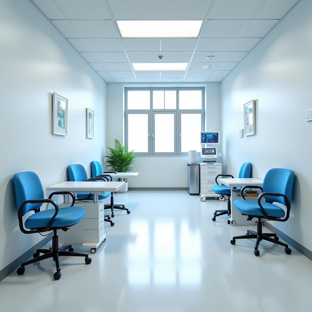 Clean and modern examination room