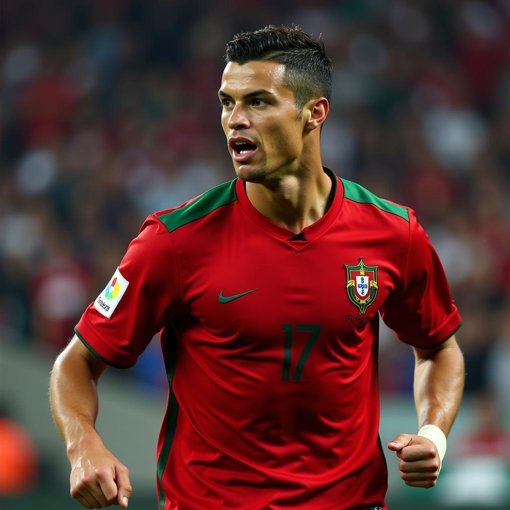 Hình nền Ronaldo ghi bàn đẹp mắt