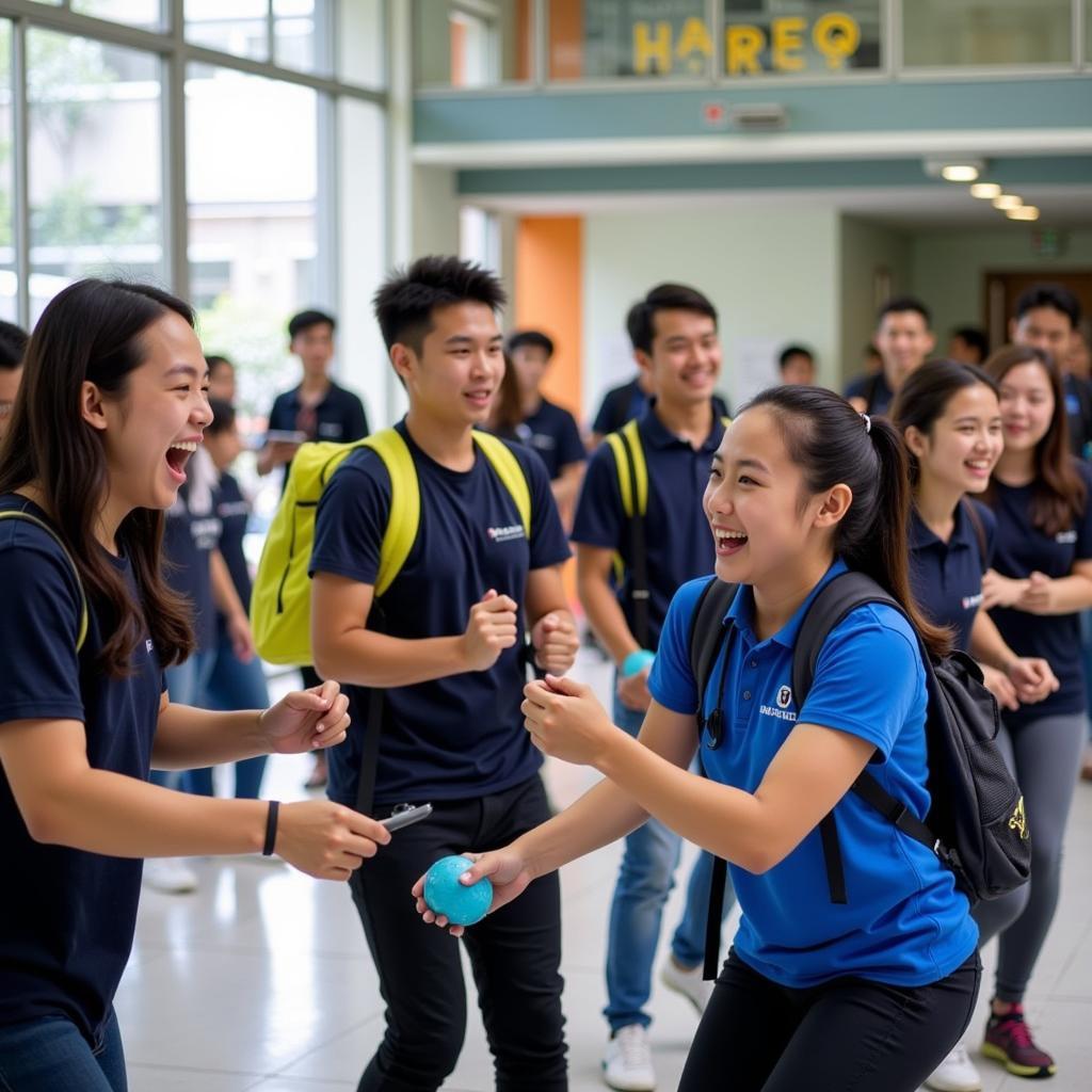 Sinh viên Đại học Giao thông Vận tải tham gia hoạt động ngoại khóa