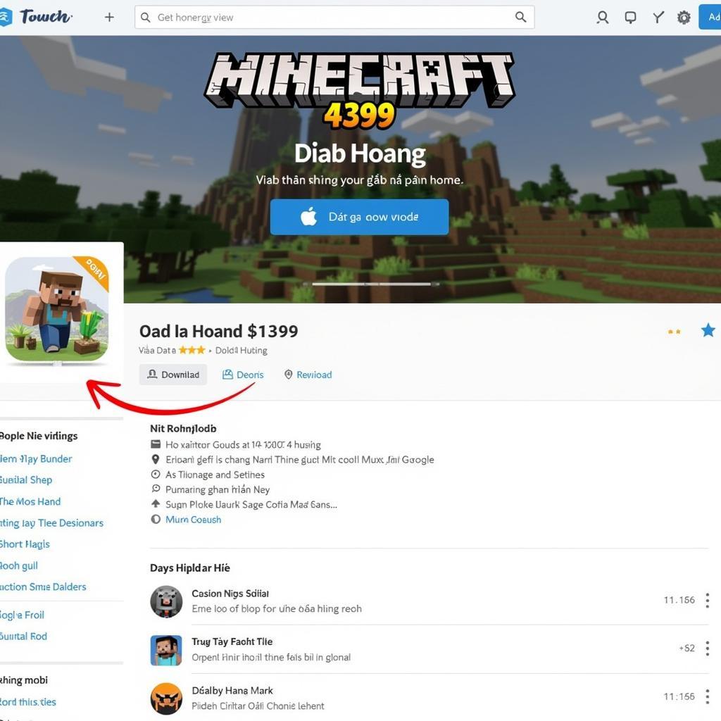 Tải 4399 Minecraft Tiếng Việt