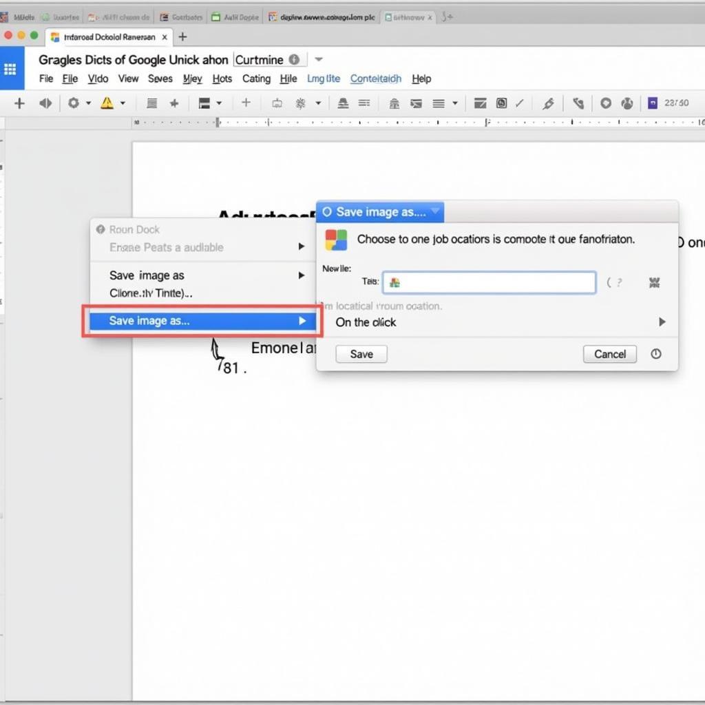 Tải ảnh Google Docs máy tính