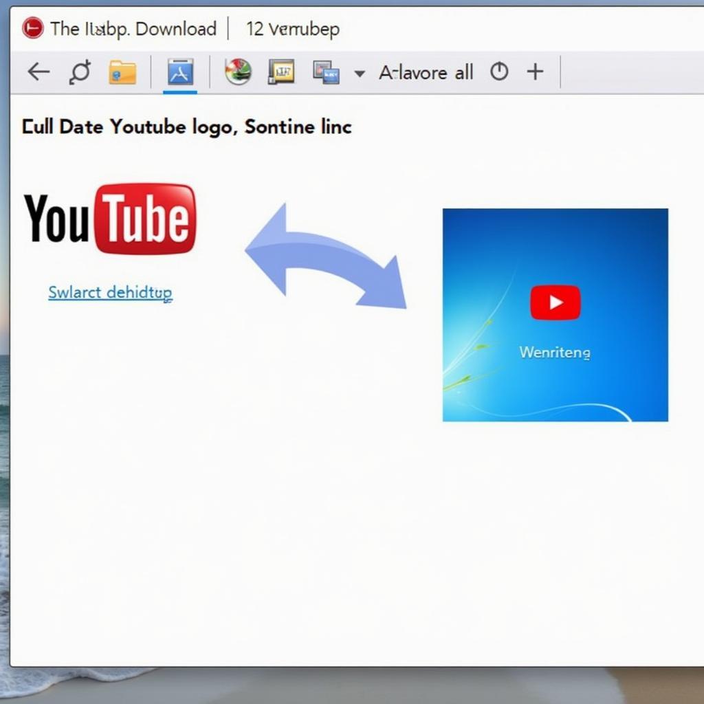 Tải biểu tượng YouTube về desktop