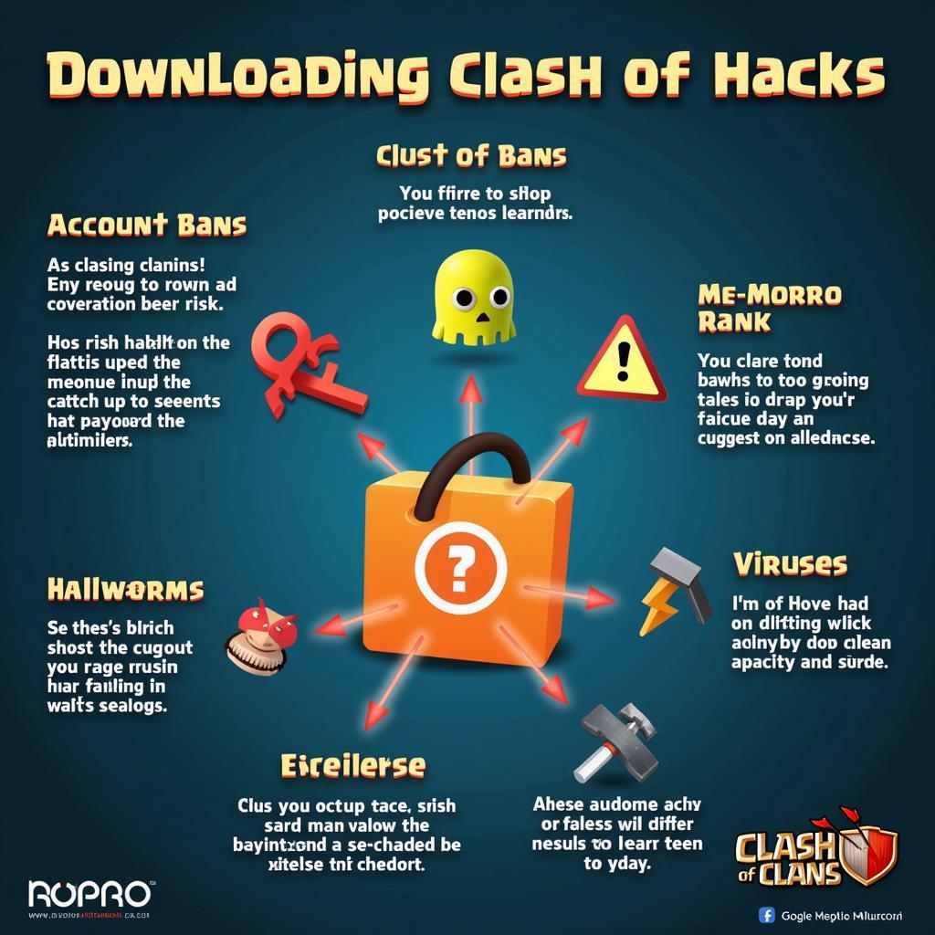 Cẩn trọng khi tải Clash of Clan hack