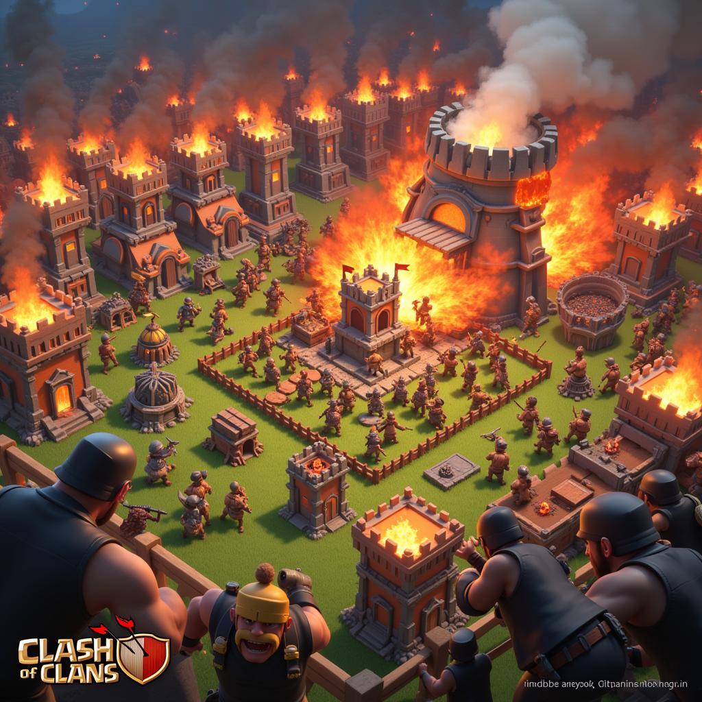 Tham gia trận chiến trong Clash of Clans