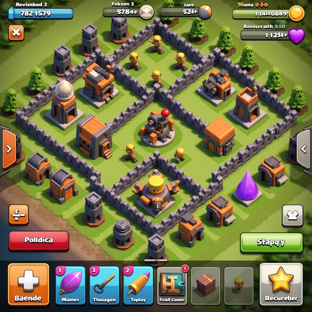 Giao diện game Clash of Clans