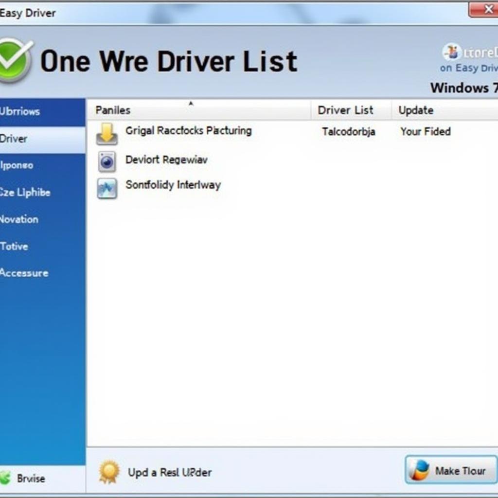 Giao diện Easy Driver Win 7 32bit