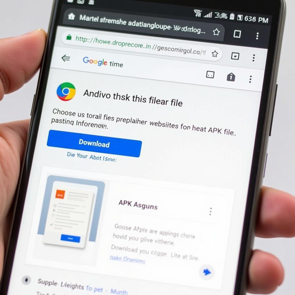 Tải File APK từ Chrome