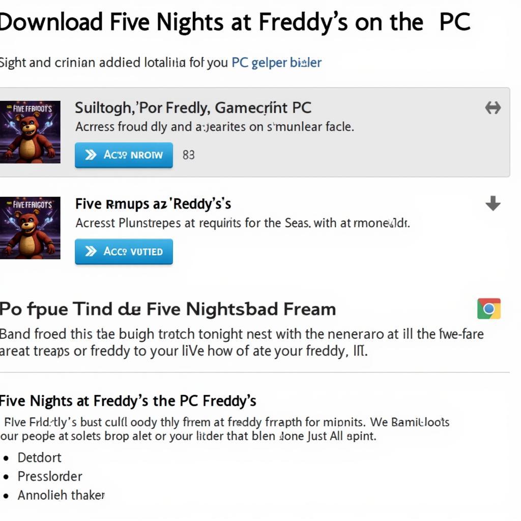 Tải Fnaf trên PC