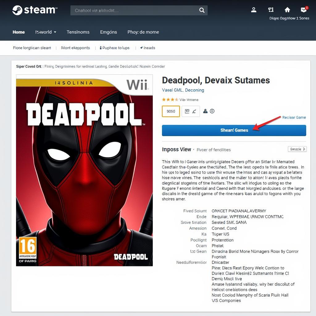 Tải game Deadpool trên Steam