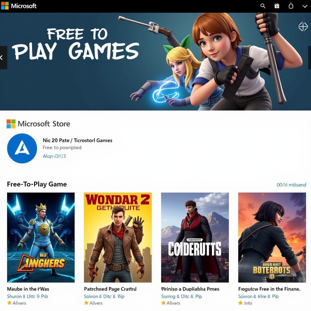 Tải game miễn phí trên Microsoft Store