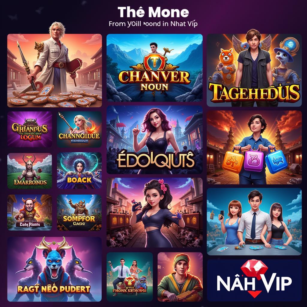 Thế giới game đa dạng tại Nhất Vip