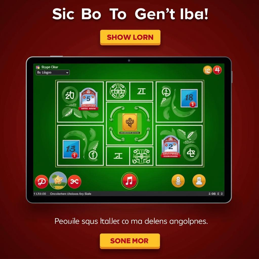 Giao diện game tài xỉu online