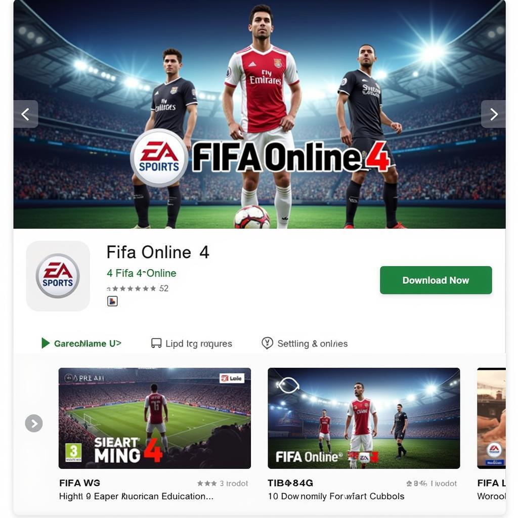 Tải Garena Fifa Online 4 Miễn Phí