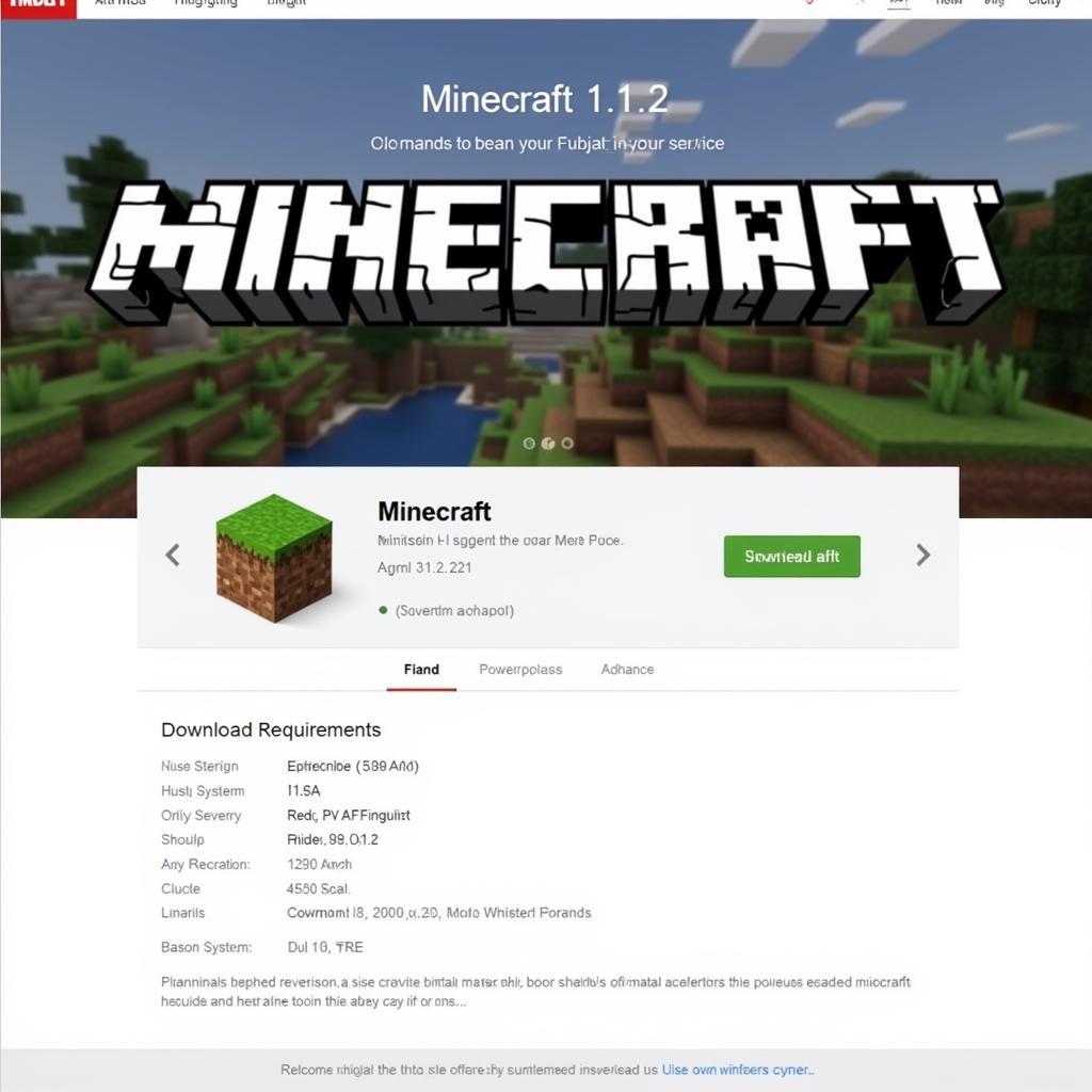 Tải Minecraft 1.12.2 từ trang chủ