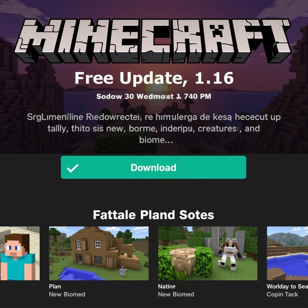 Minecraft 1.16 Free Download Homepage