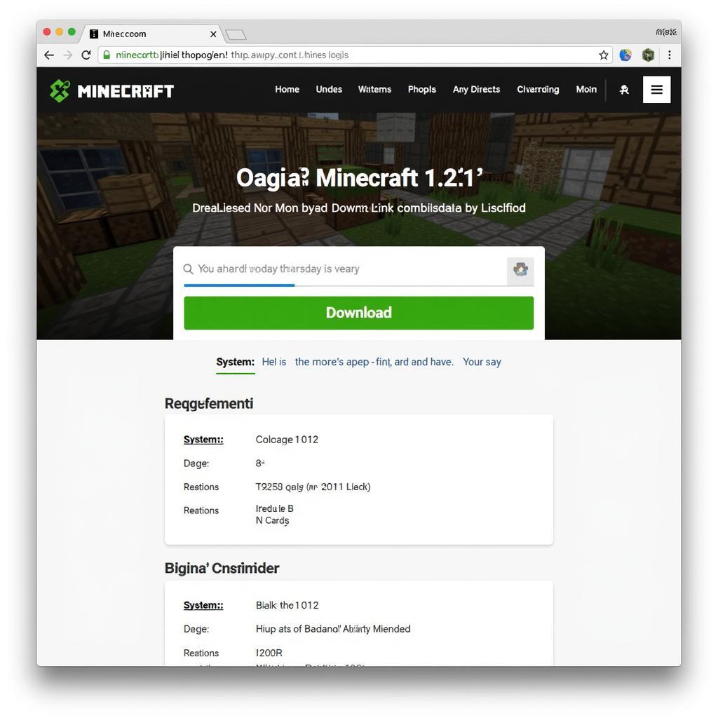 Hướng dẫn tải Minecraft 1.21 trên PC