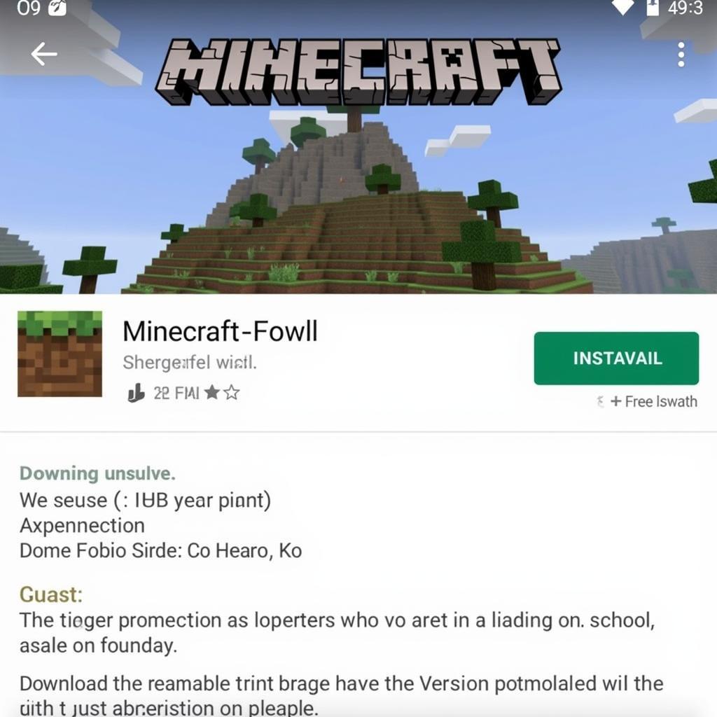 Tải Minecraft Miễn Phí Cho Android Từ Google Play Store