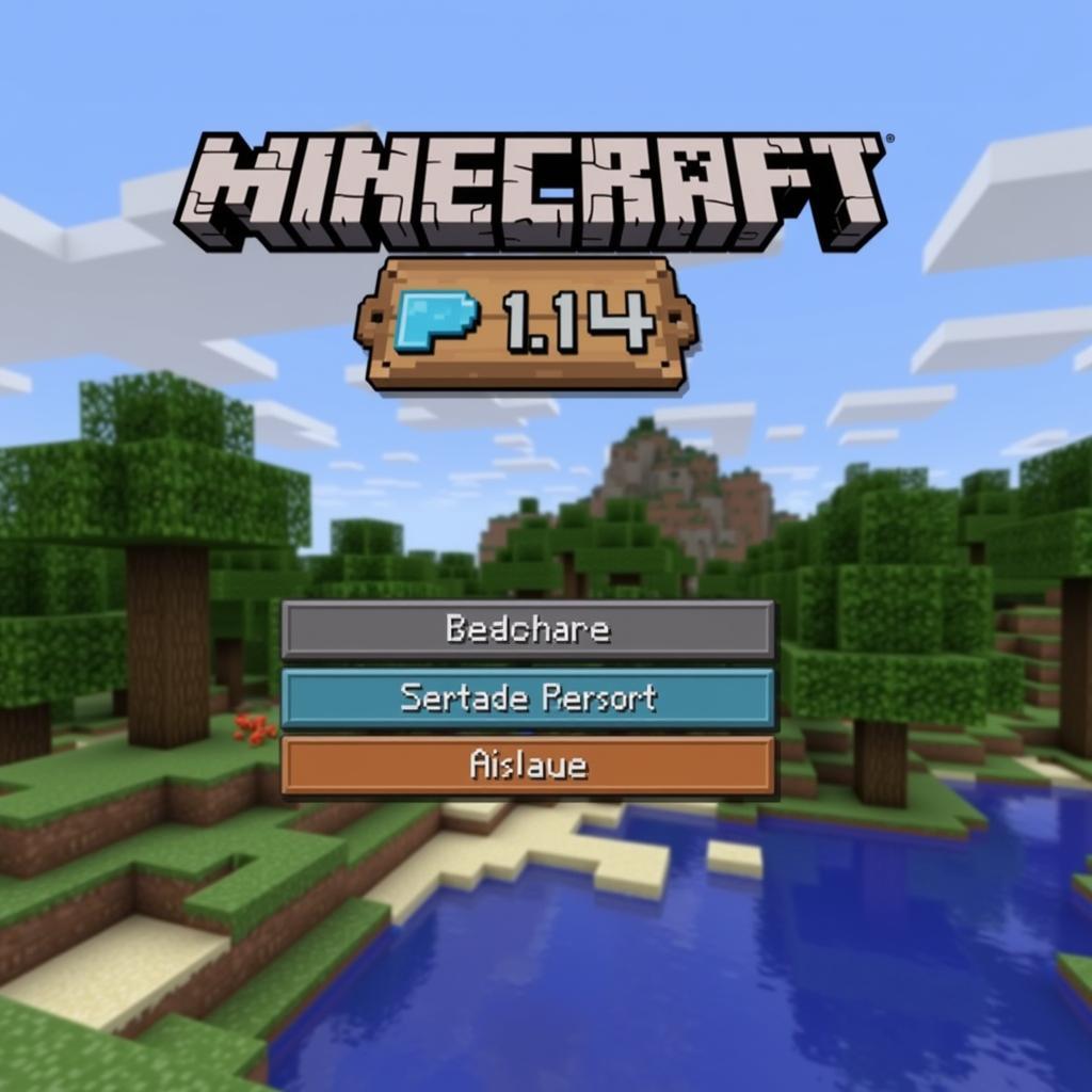 Minecraft PE 1.14 Main Screen