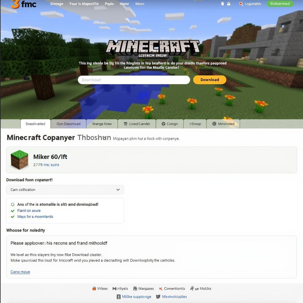 Tải Minecraft trên 3fmc