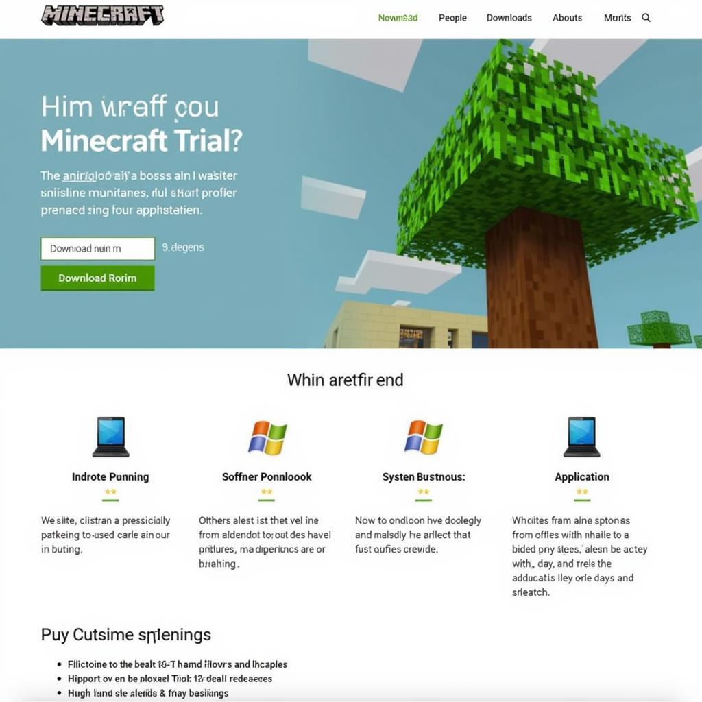 Tải Minecraft Trial trên PC