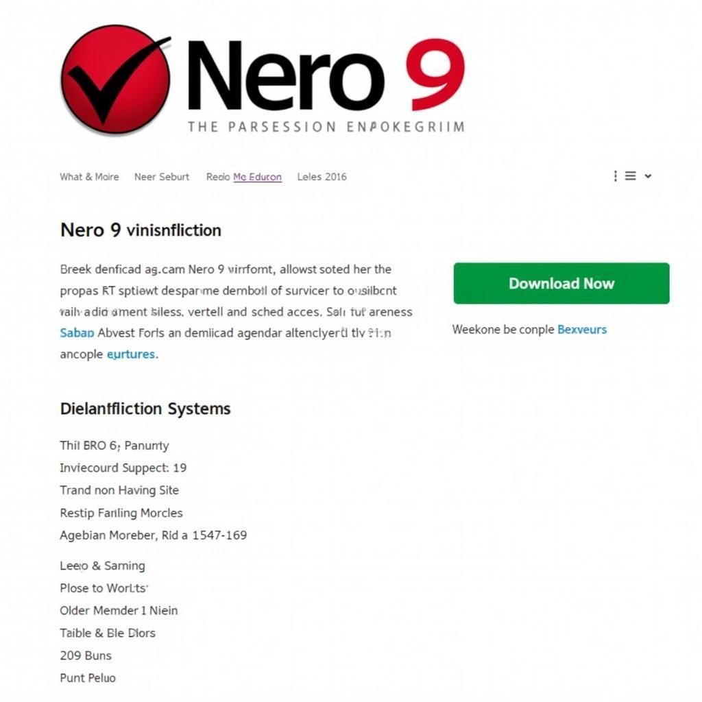 Tải Nero 9 Miễn Phí