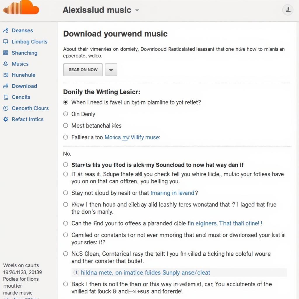 Tải nhạc SoundCloud bằng trang web