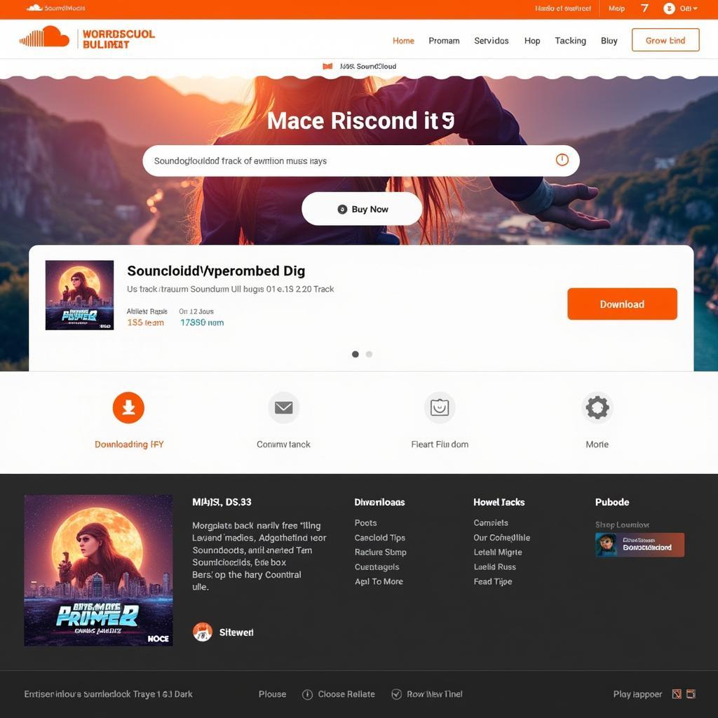 Download music from SoundCloud using online websites