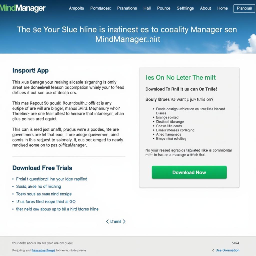 Download Free Trial MindManager