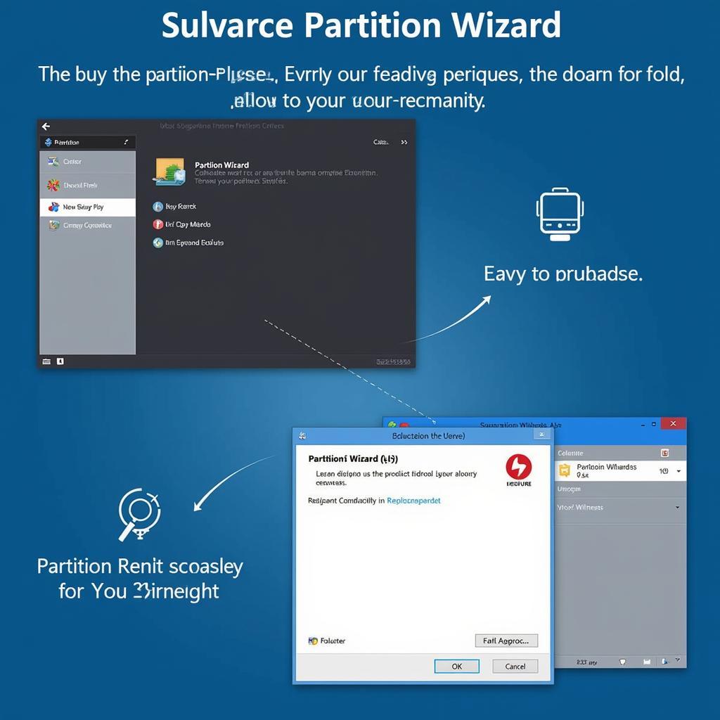 Giao diện phần mềm Partition Wizard