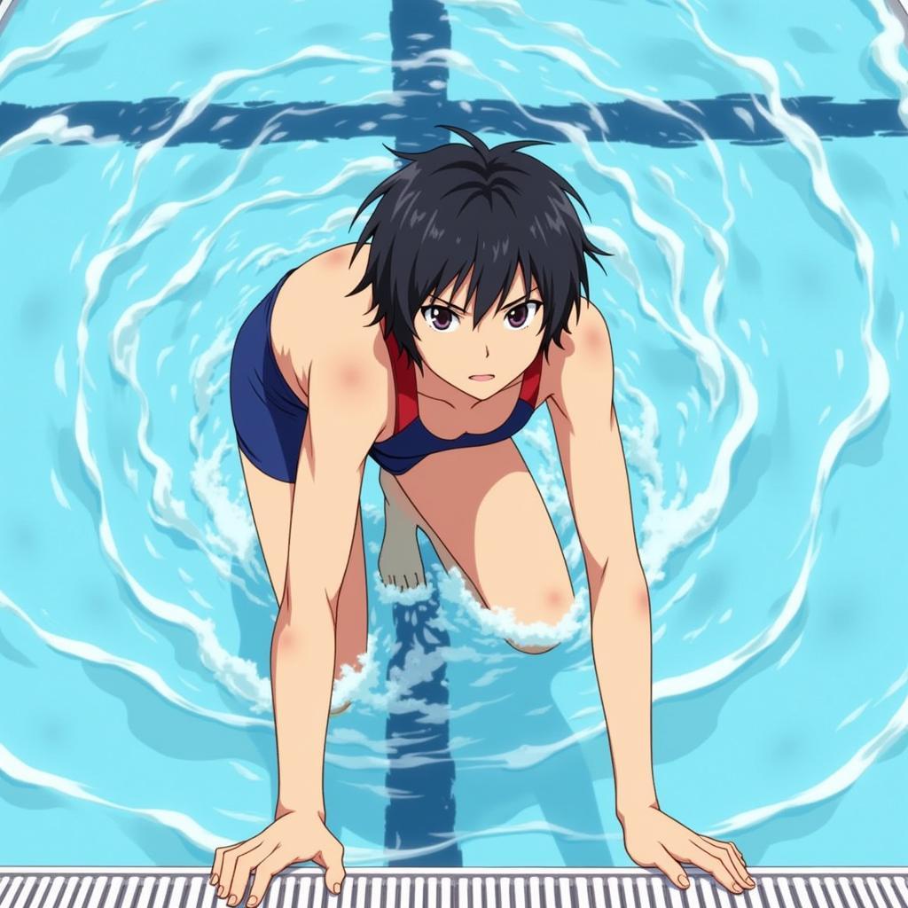 Haruka Nanase trong anime Tình Yêu Bóng Nước