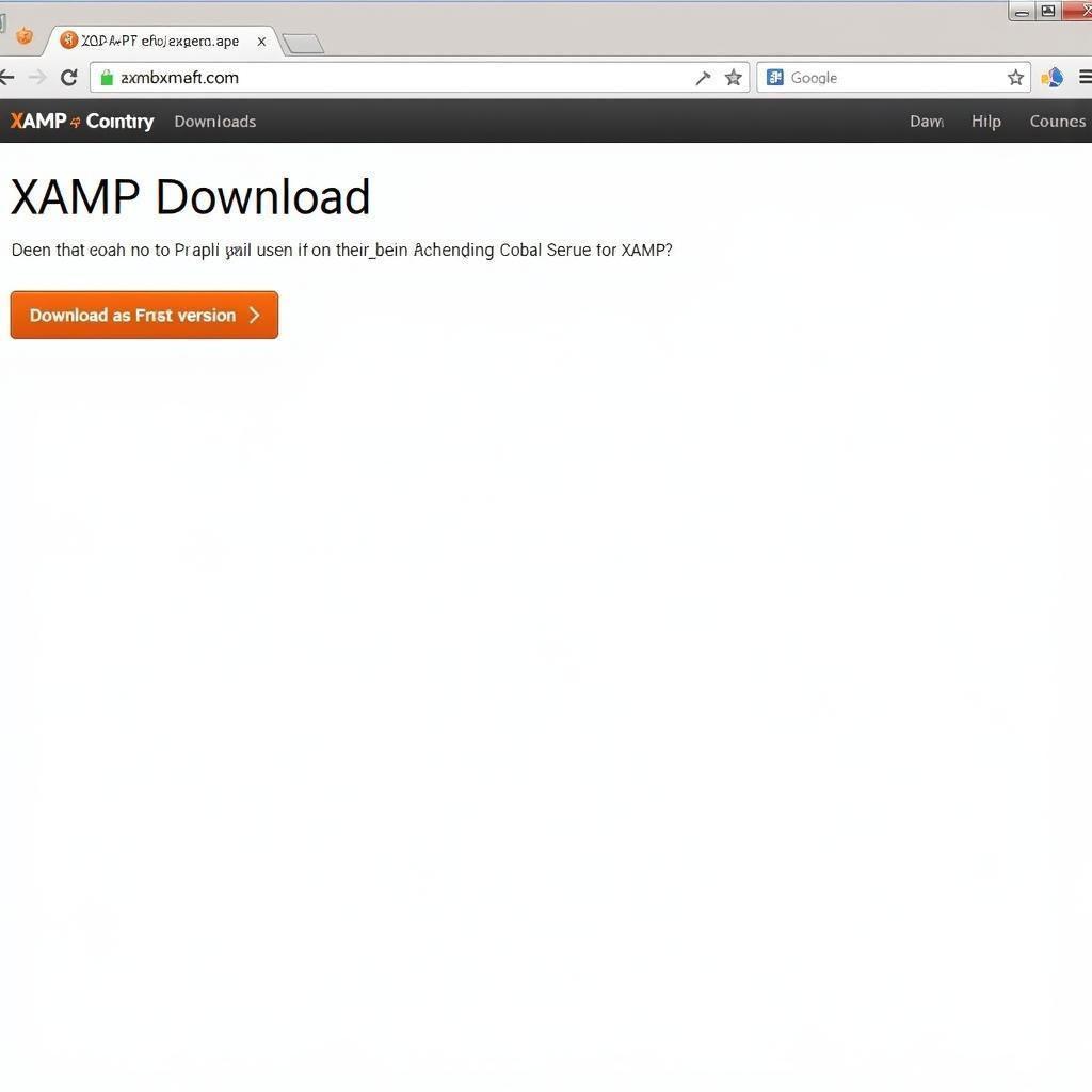 Tải xuống XAMPP