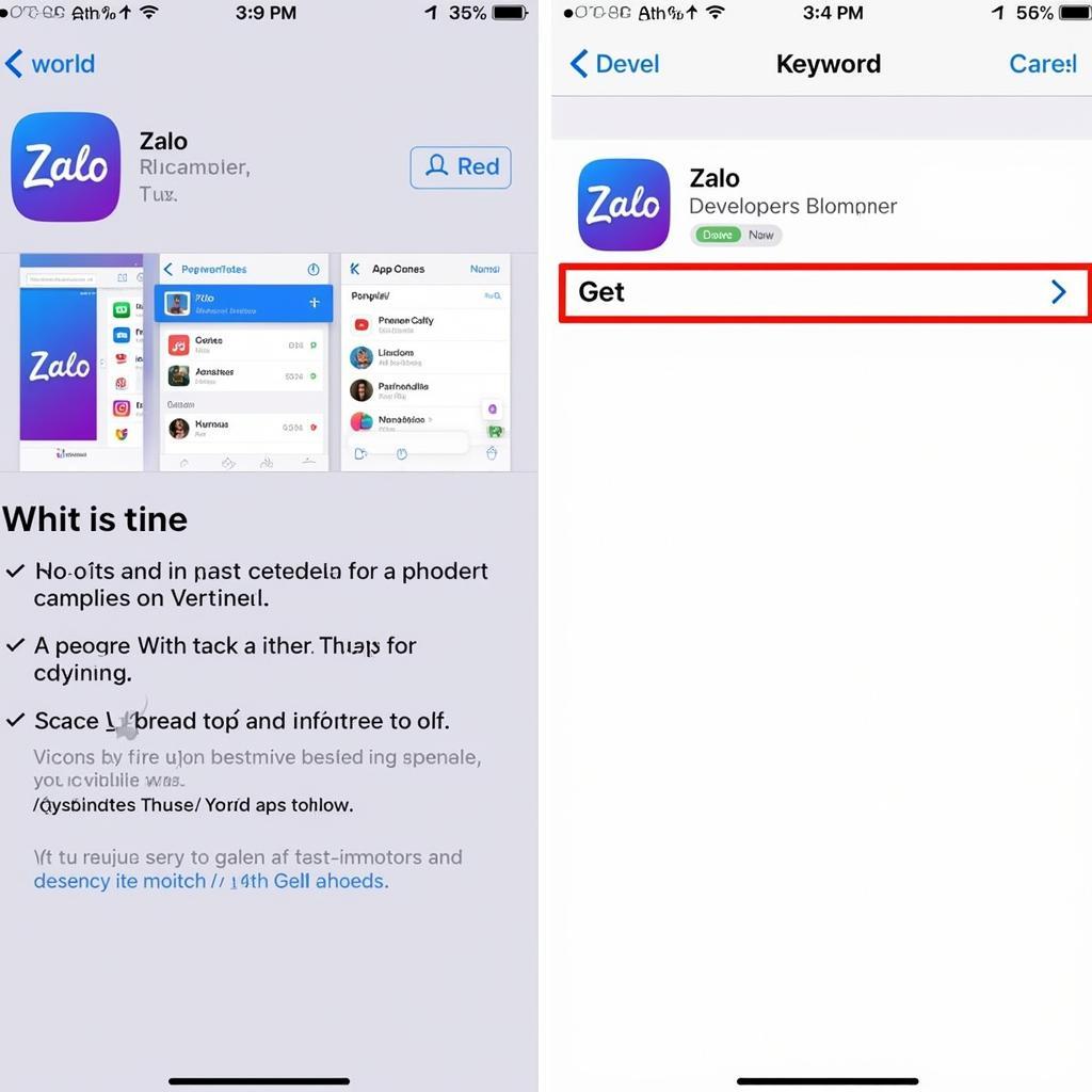 Tải Zalo trên App Store