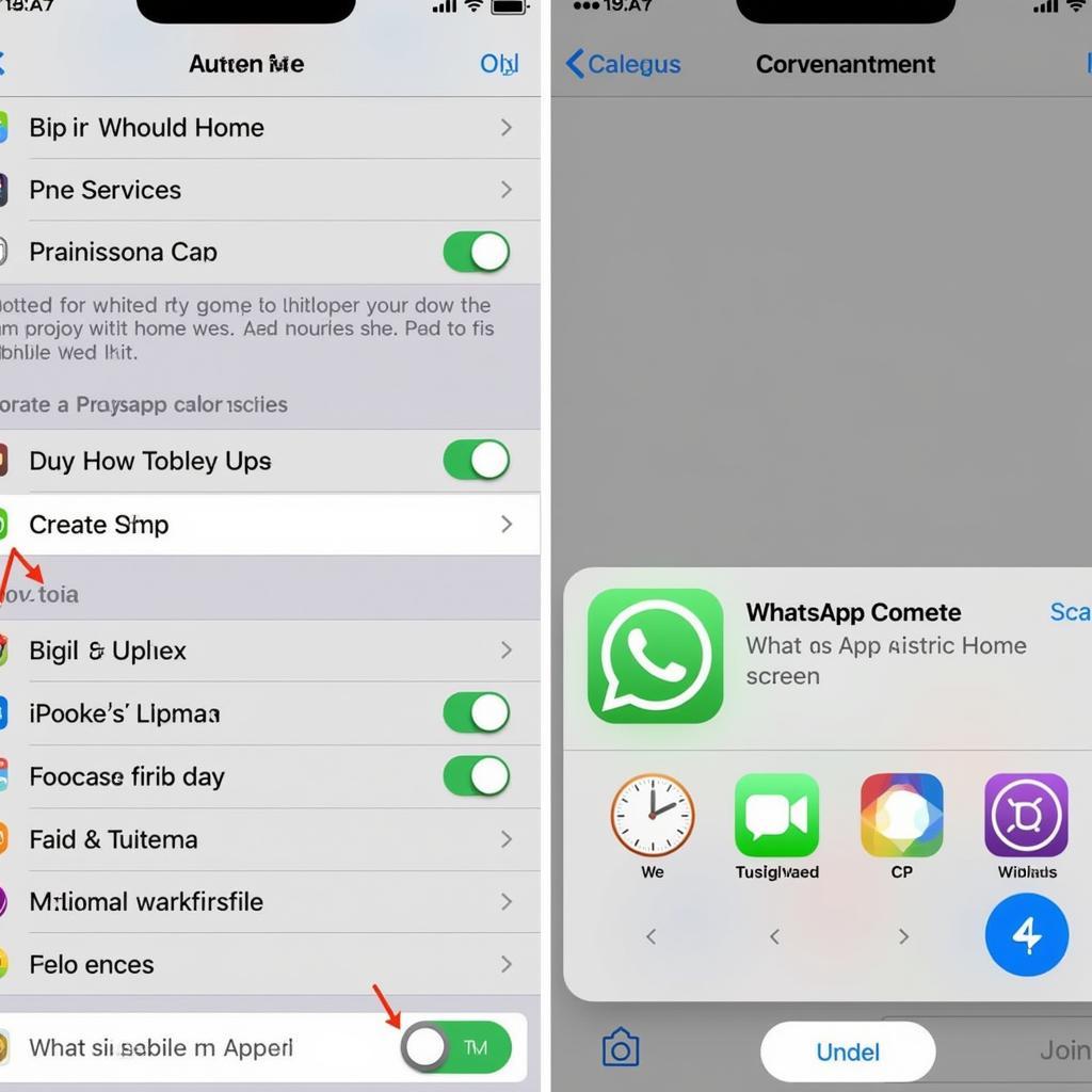 Tạo shortcut Whatsapp cho iPad