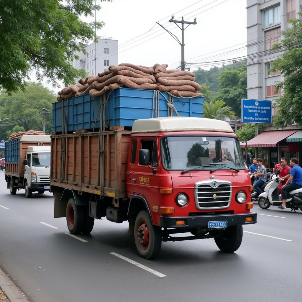 Taxi tải Hà Nam vận chuyển hàng hóa