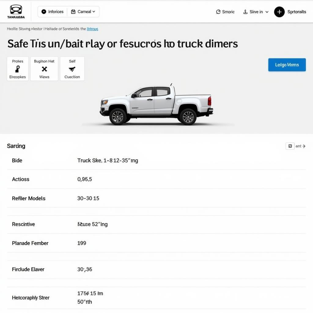 truck specifications