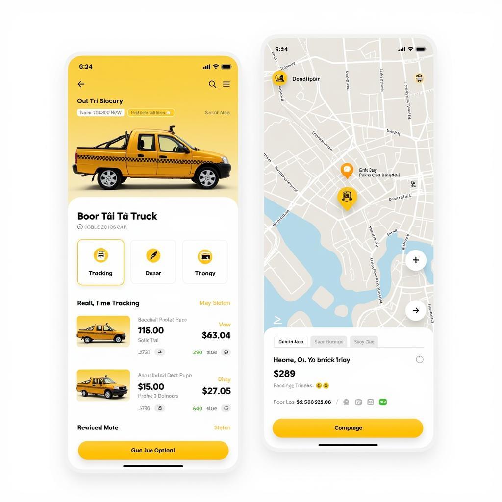 Ứng dụng đặt xe taxi tải