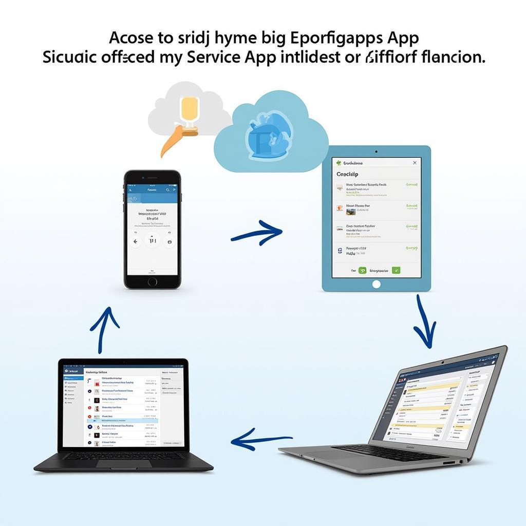 Multi-platform voice recording app on different devices