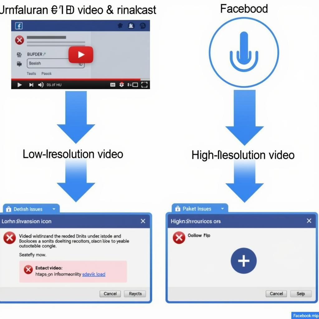 Vấn đề thường gặp khi bật tải video HD Facebook