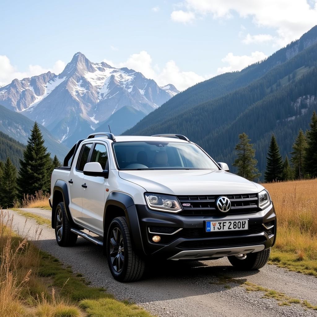 Volkswagen Amarok in mountains